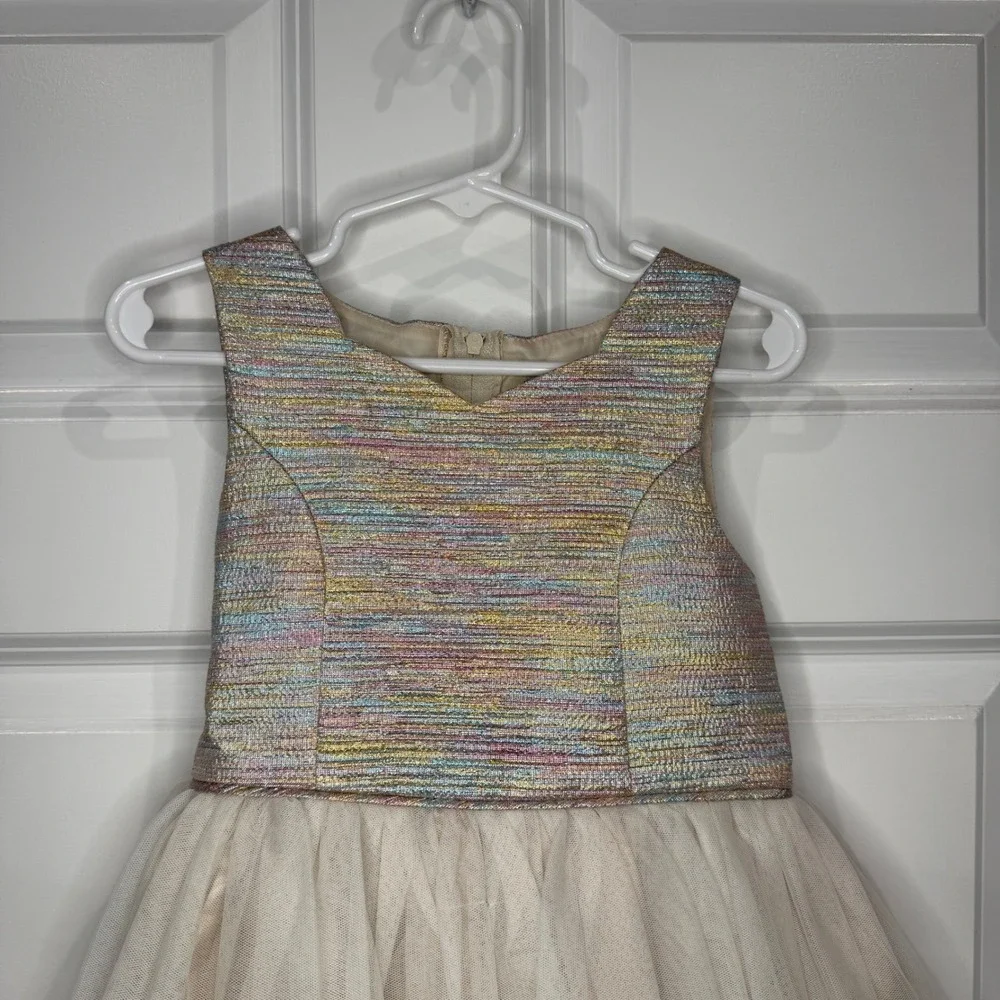 Zunie‎ Girls Unicorn Tulle Dress Sparkle Rainbow Top Special Occasion Size 4